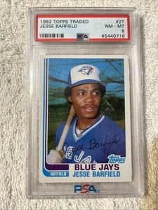 1982 Topps Traded - Jesse Barfield #2T (RC) PSA 8 - Bild 1 von 3