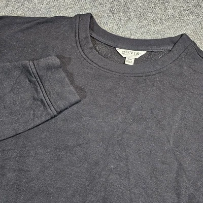 Sudadera pulóver cuello redondo negra mediana Orvis para mujer 1529686 Foto 1 de 4