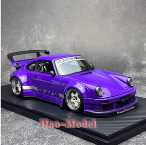 IG 1:18 Porsche RWB 930 Resin Model Car Diecast Display Ornaments Gifts Purple - Picture 1 of 9