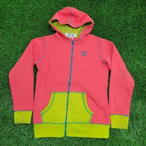 NIKE Zip Hoodie Jacket Girls XL 18x24 Two-Tone Pinkish Green - Picture 1 of 13
