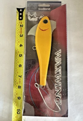 SHIMANO Waxwing 168 — WW168GY — 6,6 дюйма — 4,4 унции — тонущий — ЗОЛОТИСТО-ЖЕЛТЫЙ — XXL JIG - Изображение 1 из 4