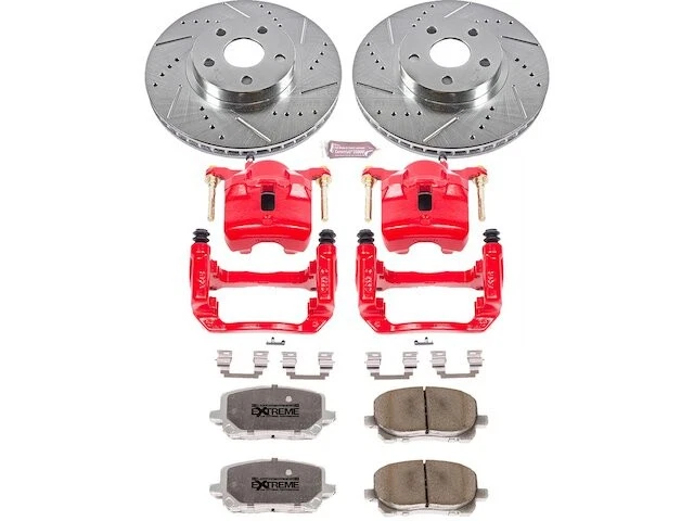 Kit de pastillas de freno delanteras y rotor para Pontiac Vibe 2003-2008 2004 2005 2006 QQ873NG Foto 1 de 1
