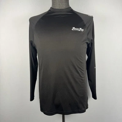 Camisa de pesca Bimini Bay Outfitters pequeña negra manga larga Dri-Fit sol UPF peces Foto 1 de 4