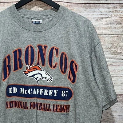 Camiseta De Colección Broncos Grande Años 90 Denver Ed McCaffrey NFL Fútbol XL Foto 1 de 4