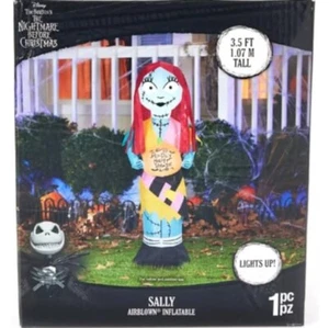 3.5 Ft Inflatable Disney Sally Nightmare Before Christmas Jack Halloween Decor - Picture 1 of 3