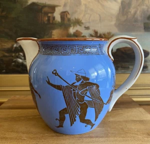Brocca brocca CAULDON NEOCLASSICA blu INGHILTERRA antica - Foto 1 di 10