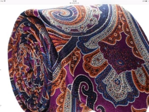 DUCHAMP NAVY & MULTI COLOUR PAISLEY SILK TIE BNWT (slimline) - Picture 1 of 1