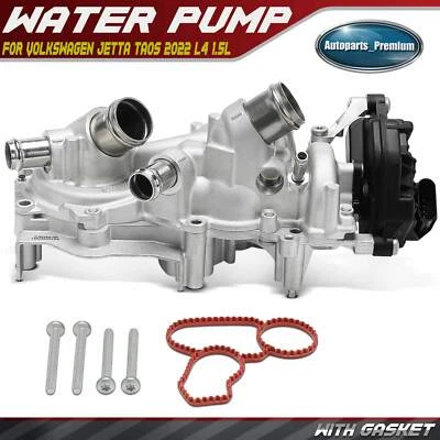 Water Pump w/Gasket for Volkswagen Jetta Taos 2022 L4 1.5L GAS DOHC Turbocharged - Image 1 of 4