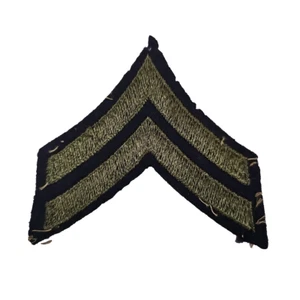 WWII US Army Corporal Rang Patch Wollfilz Chevron Militär Abzeichen - Bild 1 von 6