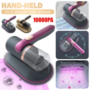10000pa Hand-held Mite Remover Home Bed Mattress Vacuum Sofa Cleaner USB UV-C US - Picture 1 of 17
