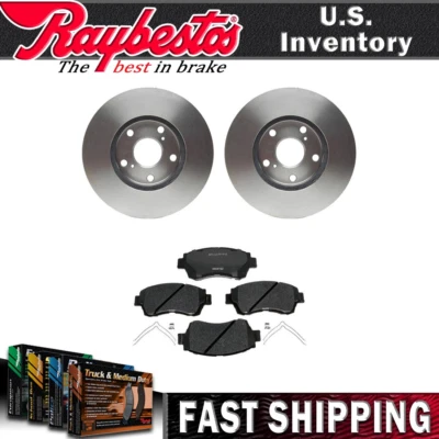 Kit dianteiro rotores de freio pastilhas de freio de cerâmica hardware para 1998-2003 Toyota Sienna - Imagem 1 de 4