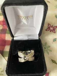 10K Gold and Silver Ring Custom made at Jewelers - One of a Kind - Picture 1 of 5