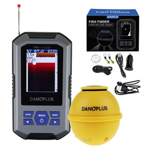 Wireless Fish Finder Depth Alarm Function and Large LCD Display 125kHz Frequency - Picture 1 of 10
