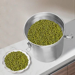Cubo de arroz hermético 6L 304 contenedor de almacenamiento de alimentos de acero inoxidable NUEVO - Imagen 1 de 12