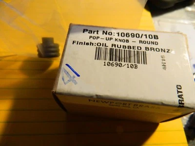 Newport Brass Part No:10690/10B Oil Rubbed Bronze Pop Up Knob