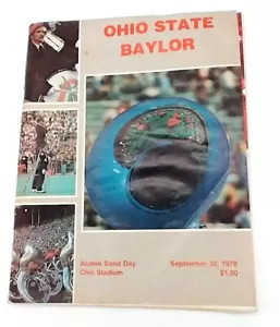 Ohio State University Football Program vs Baylor 30 settembre 1978 Alumni Band Day vintage - Foto 1 di 9