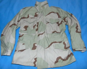 COAT COLD WEATHER FIELD M65 JACKET DESERT CAMOUFLAGE SMALL SHORT - Picture 1 of 4