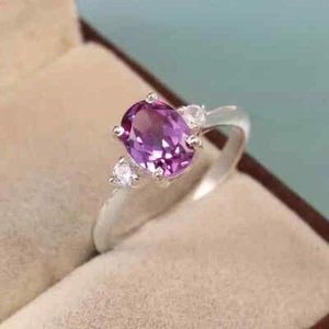 Alexandrite Ring, Statement Ring, Promise Ring, 925 Sterling Silver Jewelry - Picture 1 of 5