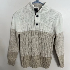 Boys Commerce 3 Color Cable Knit Pullover Sweater Size 8 - Picture 1 of 8