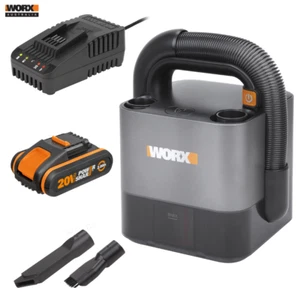 WORX 20V Cube Car Vacuum Cleaner + POWERSHARE Battery & Charger -WX030.B - Picture 1 of 11