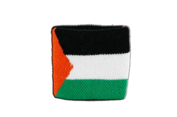DIGNI Schweißband Fahne Flagge Palästina 7x8cm Armband für Sport
