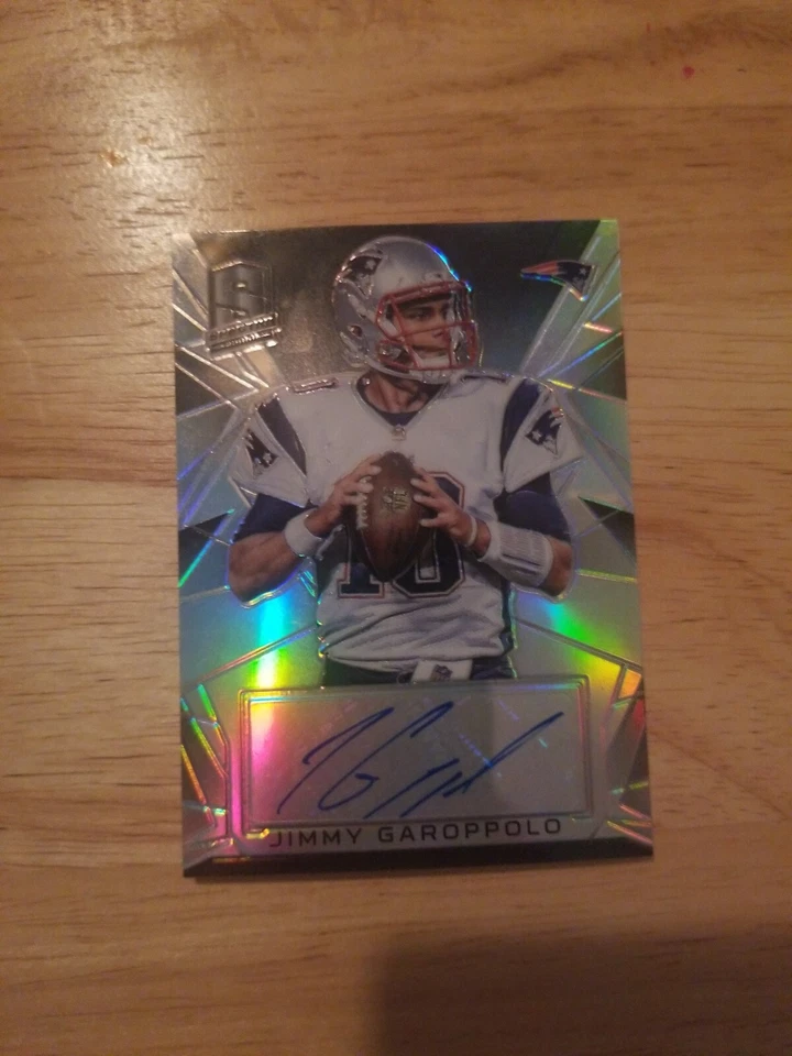 2015 SPECTRA JIMMY GAROPPOLO AUTO #46/75 SPECTA SIGNATURES 49ERS Card Read !!! - Image 1 of 3