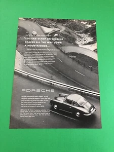 PORSCHE 356 VINTAGE ORIGINAL PRINT AD ADVERTISEMENT PRINTED A1 - Picture 1 of 1