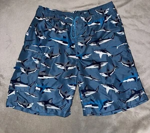 Hatley 100% Polyester Jungen Badehose, blaue Haie, 7 (kleine Kinder) - Bild 1 von 6
