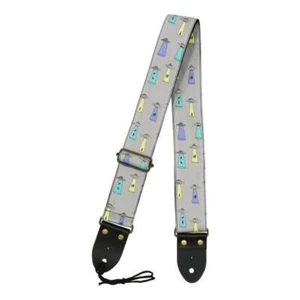 ARIA SPS-2400UFO GY(Gray) UFO Pattern Guitar Strap from japan - Picture 1 of 2