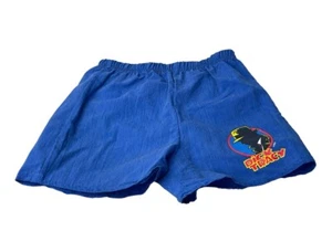 Vintage Disney Dick Tracy Kids Youth Size Small Royal Blue Shorts - Picture 1 of 6