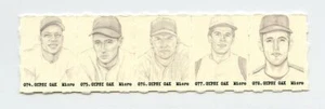 Tarjetas Gumball #TN04458 WILLIE MAYS & TED WILLIAMS & MICKEY MANTLE tira sin cortar - Imagen 1 de 1