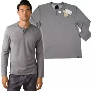 prAna Greyston SOL DEFENDER HENLEY Herrenpullover UPF 30+ NEU MIT ETIKETT schmal XXL - Bild 1 von 3