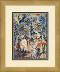 Marc Chagall The Large Circus Custom Framed Print - Picture 1 of 2