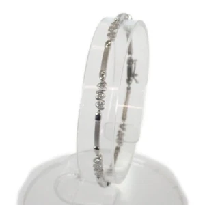 Design Jewelry Heart Bracelet K18 White Gold Diamond Women's TGIS - Picture 1 of 8