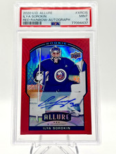 2020 Upper Deck Allure #XRCIS Ilya Sorokin Red Rainbow Autograph Auto PSA 9 RC