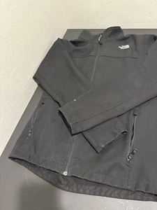 The North Face Jacket YOUTH Black Soft Shell Full-Zip Boys X-Large 18/20 - Picture 1 of 3