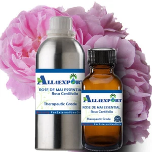 PURE ROSE DE MAI ESSENTIAL OIL Rosa Centifolia NATURAL HERBAL - Picture 1 of 30