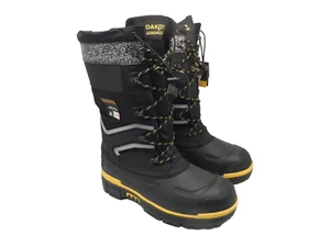 DAKOTA Men's 8530 Steel Toe Steel Plate Safety Winter Felt Pack Boots Black 11M - Picture 1 of 12