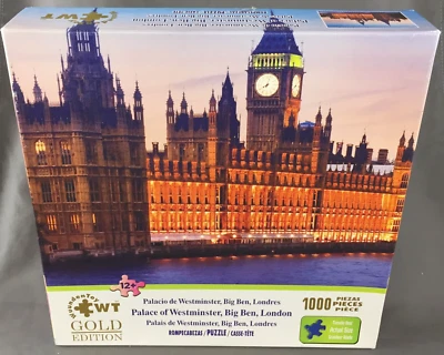 Rompecabezas WundenToy Gold Ed Place of Westminster, Big Ben, Londres 1000 piezas Foto 1 de 4