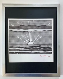 Roy Lichtenstein | Vintage 1970 Signed | Mounted 11x14 Offset Lithograph | Bid! - Picture 1 of 3