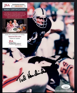 Ted Hendricks HOF 90' Signed Autograph Auto 8x10 Color Photo JSA Oakland Raiders - Picture 1 of 4