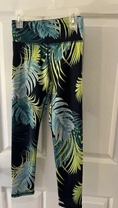 Girls Size 8 Old Navy Leggings Palm Leaves - Picture 1 of 5