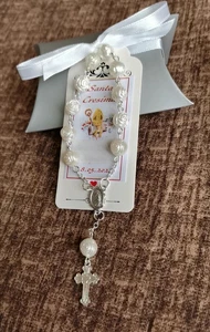 Bomboniere Rosario Bracciale comunione battesimo cresima Croce - Foto 1 di 6
