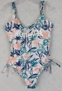 Hurley One Piece Swimsuit Womens 1X Multicolor Floral Paradise Underwire Padded - Picture 1 of 11