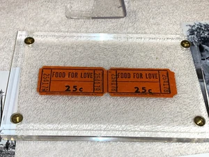 WOODSTOCK 1969 FOOD FOR LOVE CONCESSION TICKET COUPONS JIMI HENDRIX JANIS JOPLIN - Picture 1 of 14