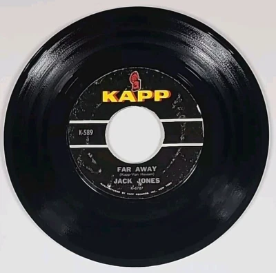 1964 Jack Jones 45 Vinyl Far Away & The First Night Of The Full Moon KAPP K-589 - Image 1 of 4