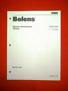 BOLENS ISEKI TRACTOR 48" BELLY MOWER DECK ATTACHMENT 1349 PARTS MANUAL 2/81 - Imagen 1 de 1