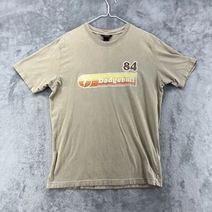 Vintage Fossil Shirt Mens XL Brown 84 Dodgeball San Mateo Semifinals Tournament - Picture 1 of 15