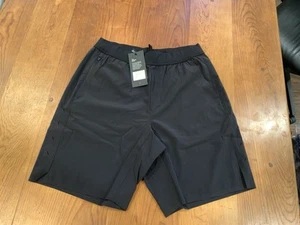 Pantalones Cortos Activos Ten Thousand Hombres 9 In Intervalo Sin Forro Negros Medianos Entrenamiento Gimnasio - Imagen 1 de 4