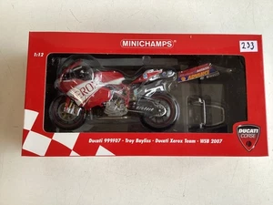 Minichamps Modell 1:12 Ducati 999F07 Troy Byliss Xerox Team WSB 2007 OVP neu ! - Bild 1 von 7